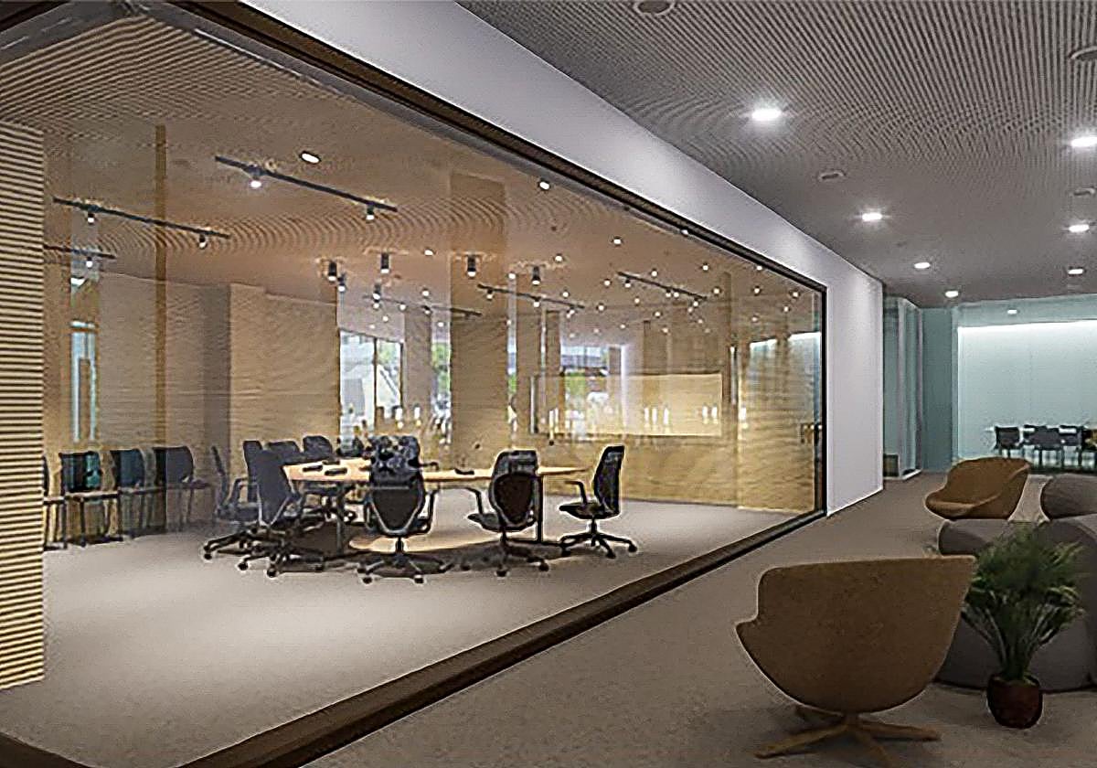 Recreación de la sede de EITB en Vitoria.