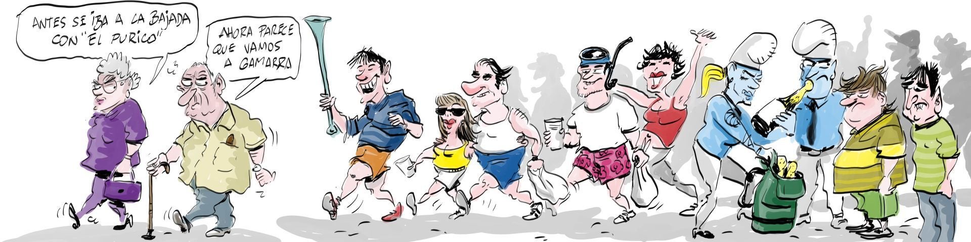 La viñeta de Cerrajería sobre el inicio de las fiestas de Vitoria