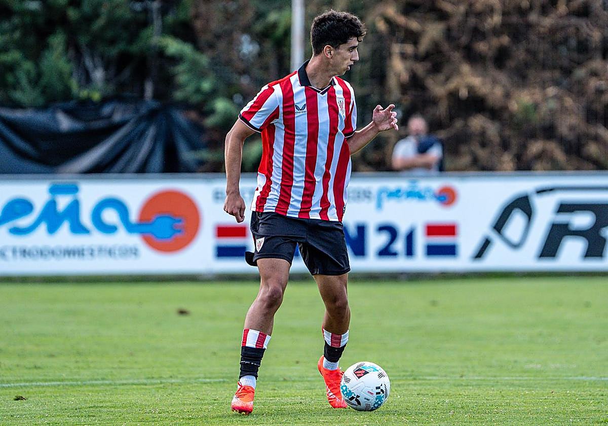 Olabarrieta, durante un partido.