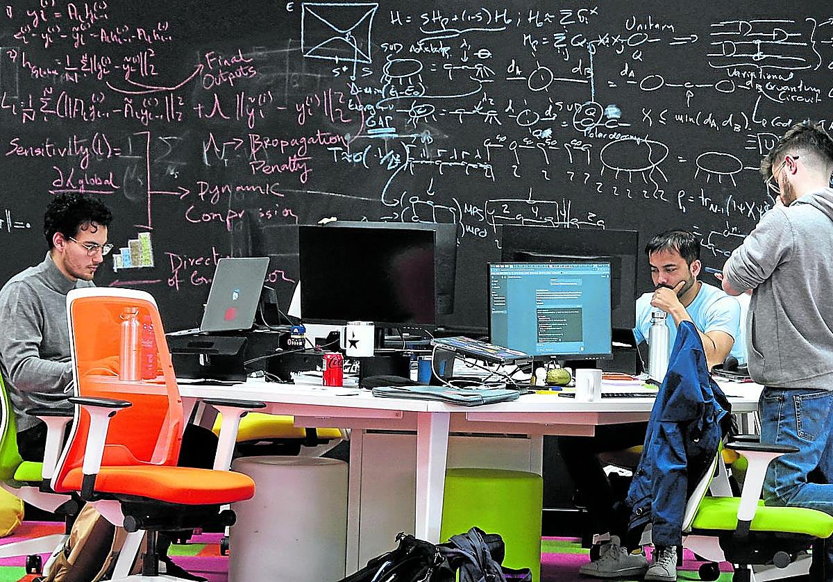 Empleados de Multiverse, la compañía vasca de software cuántico que ha afrontado recientemente una ampliación de capital.