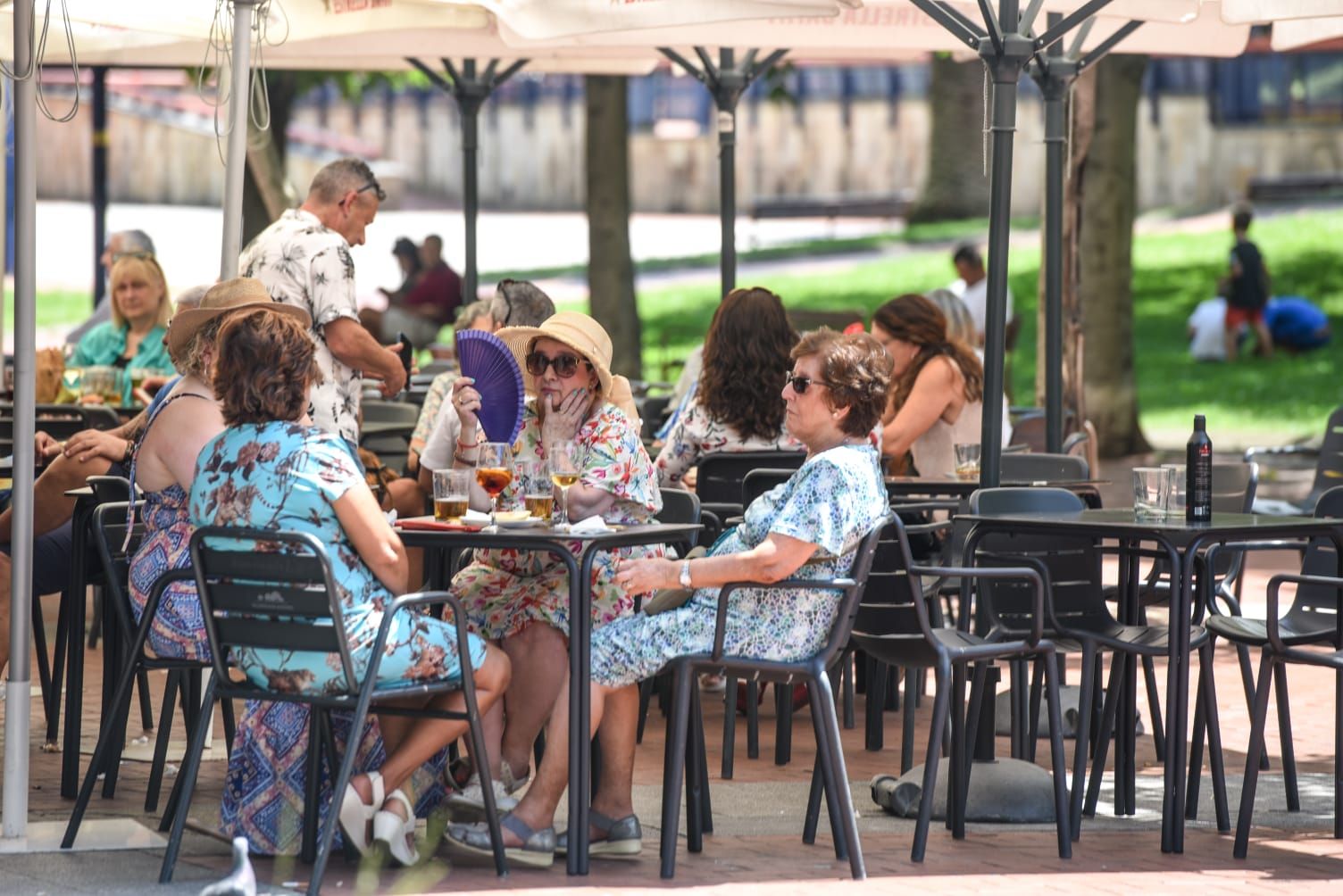 Bilbao con más de 40 grados al sol