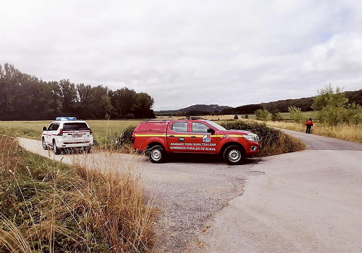 Dispositivo de búsqueda desplegado a principios de agosto en Barrundia.