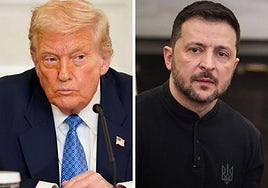 Donald Trump y Volodímir Zelenski