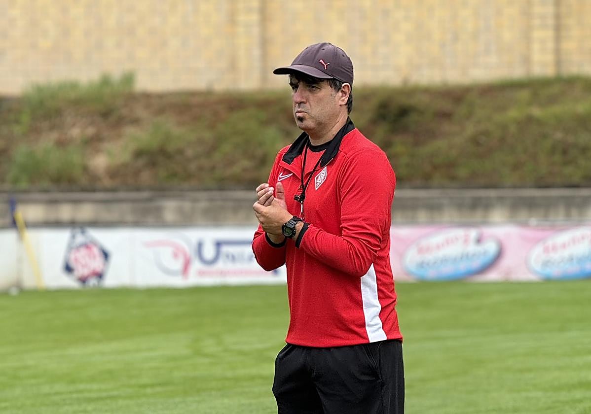 Zulaika, durante un entrenamiento en Urritxe.