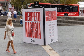 Bilbao pide a los jóvenes que hagan frente a las agresiones machistas en la Aste Nagusia: «Queremos vuestra valentía»