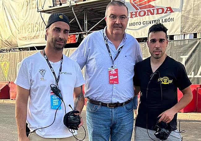 Abel Ramos (izquierda), en el Gran Premio de Velocidad de La Bañeza, celebrado este pasado fin de semana.