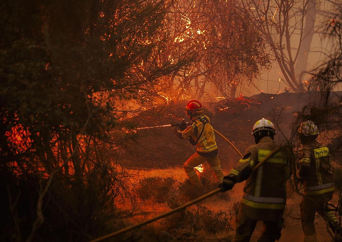 Imagen secundaria 1 - Los incendios se ceban con Ourense, Extremadura, León y Zamora y suman ya tres fallecidos