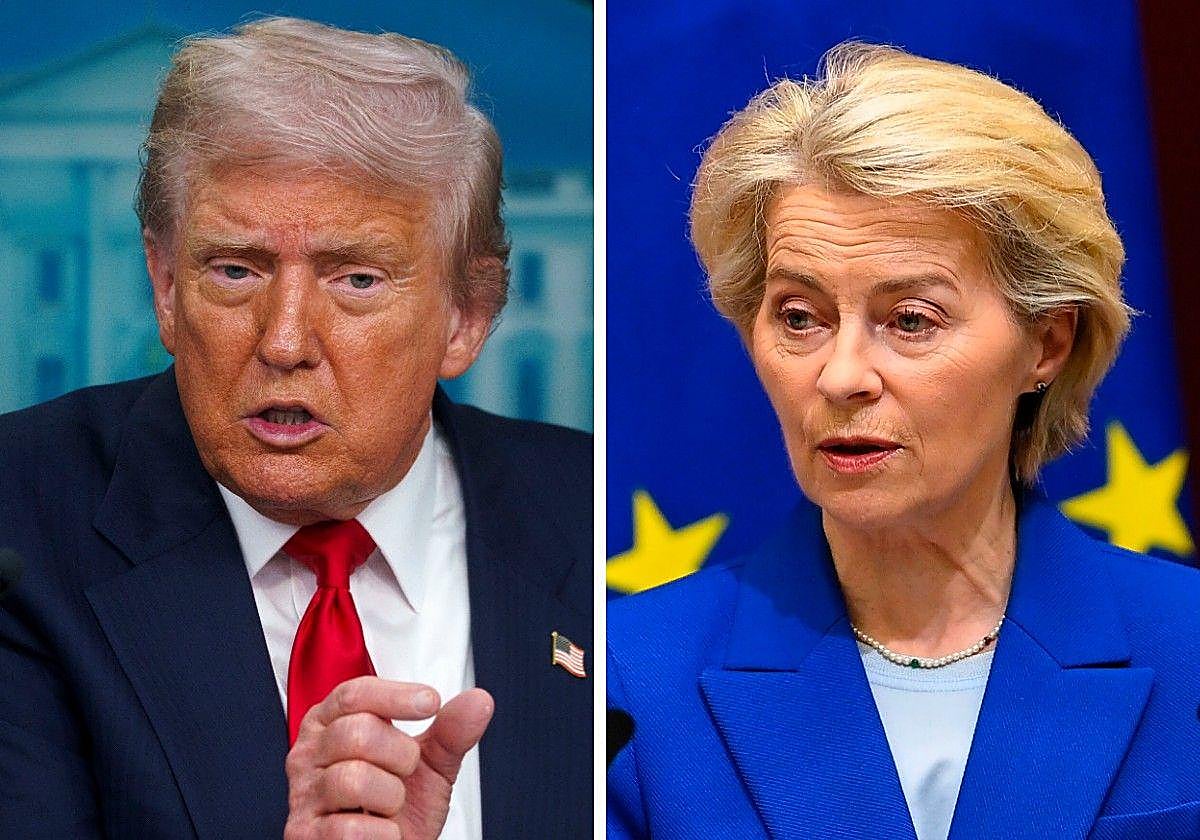 Donald Trump y Ursula von der Leyen.