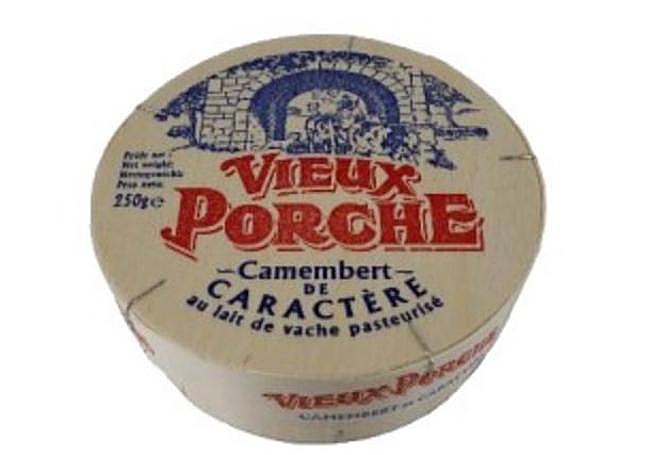 Imagen del queso camembert du caractere vieux porche (camembert con carácter viejo porche).