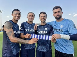 Benavídez, Tenaglia, Guevara y Sivera, los cuatro capitanes del Alavés.