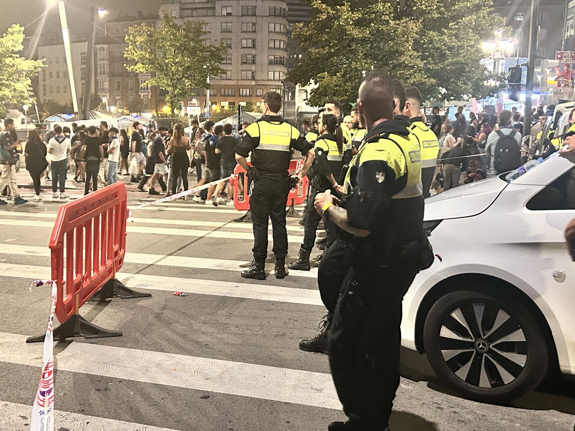14 detenidos, dos por violencia de género, en la primera noche de Aste Nagusia