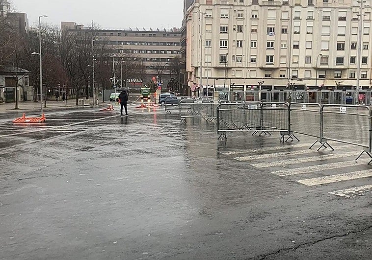 Así está la explanada de San Mamés a menos de dos horas del recibimiento al Athletic