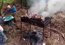Sorprenden a varios domingueros de barbacoa en Navarra en plena alerta máxima por incendios