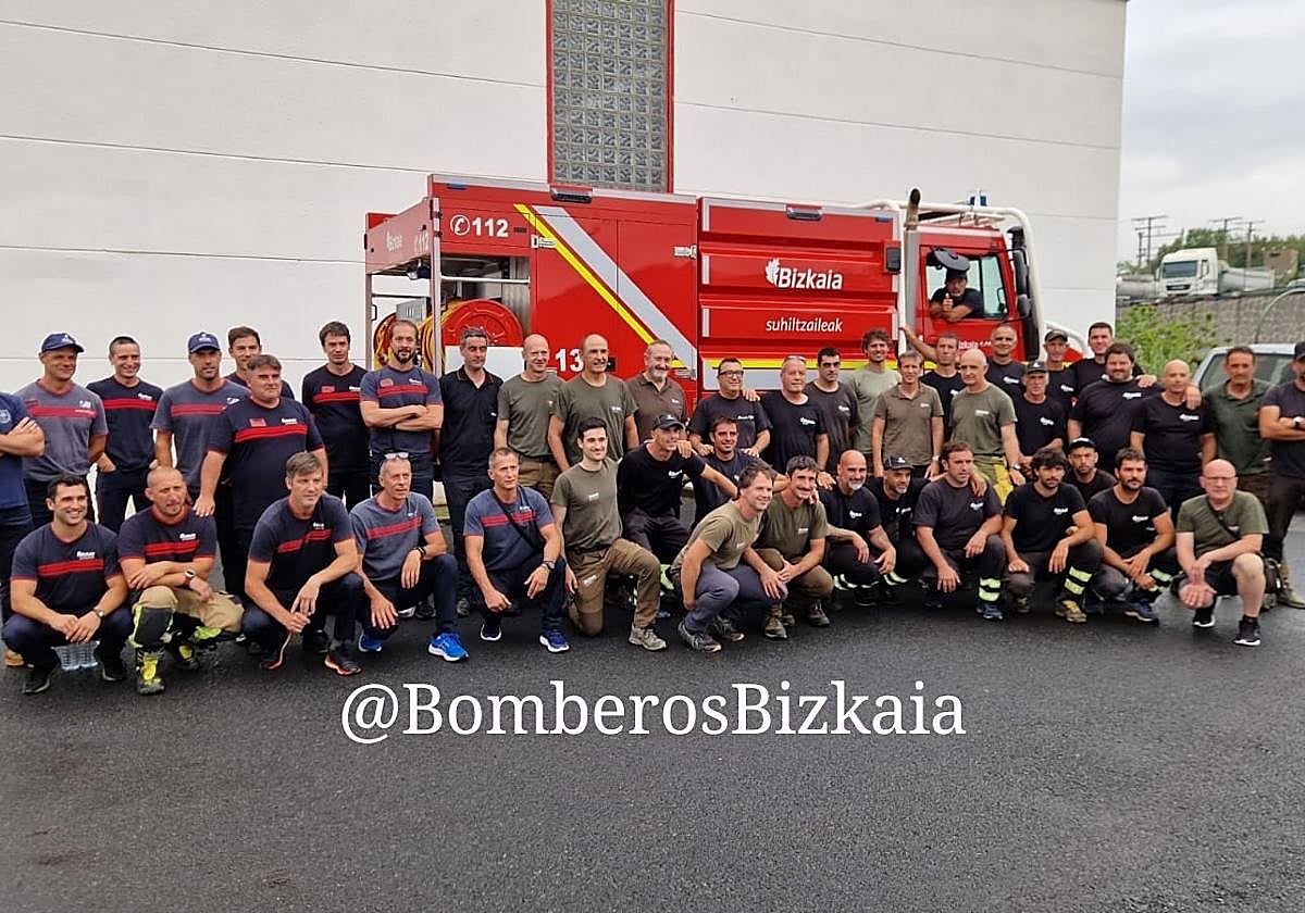 Bizkaia se vuelca con Castilla y León: envía a 55 efectivos y 21 vehículos para colaborar en la extinción de los incendios forestales