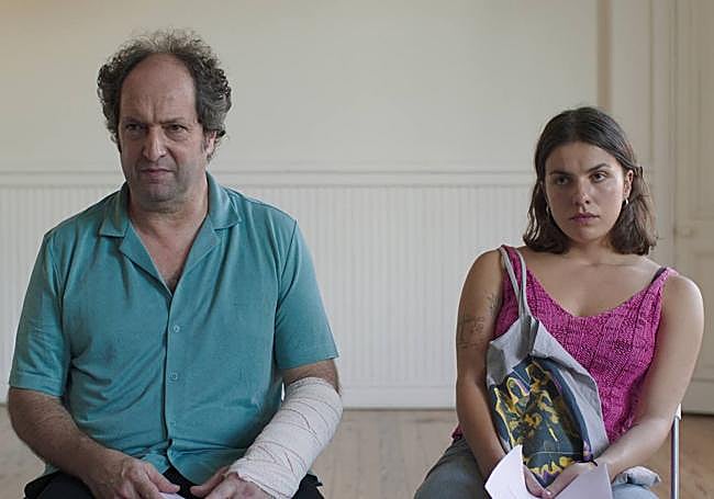 Josean Bengoetxea y Olaia Aguayo en el filme.