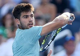 Alcaraz disputa un punto en Cincinnati