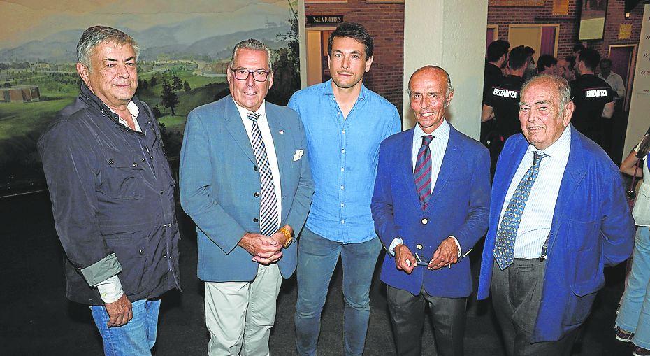 Pablo Chopera, Marcelino Gorbeña, Manuel Chopera, Gonzalo Gómez Guadalupe y Antonio Barandiarán.