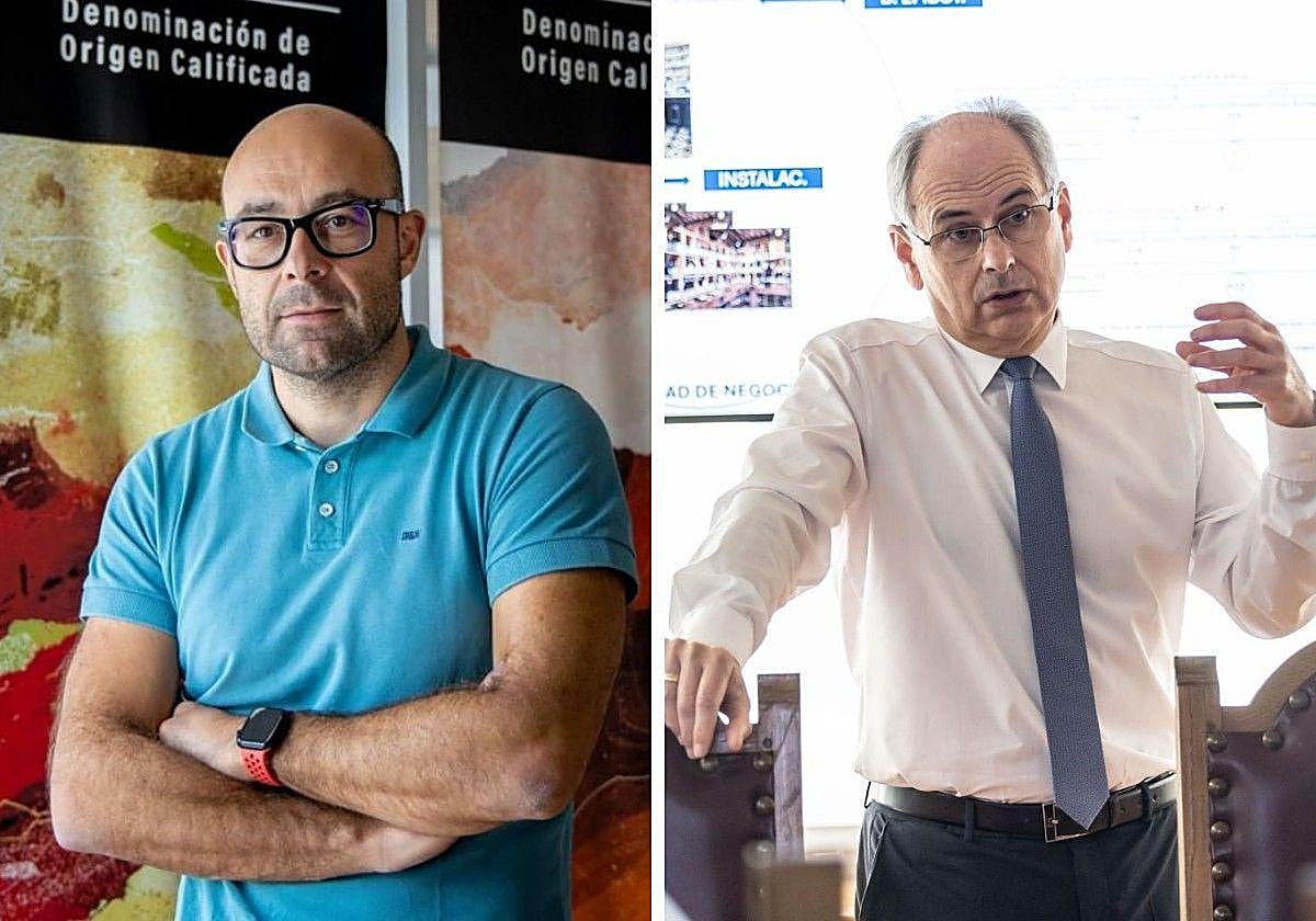 Pablo Franco y José Luis Lapuente, en dos imágenes de archivo.