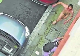 Imagen tomada por Jagoba desde la ventana de su casa, en la calle Iturribide de Bilbao.