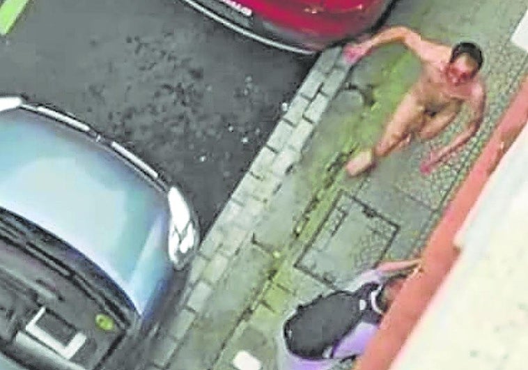 Imagen tomada por Jagoba desde la ventana de su casa, en la calle Iturribide de Bilbao.