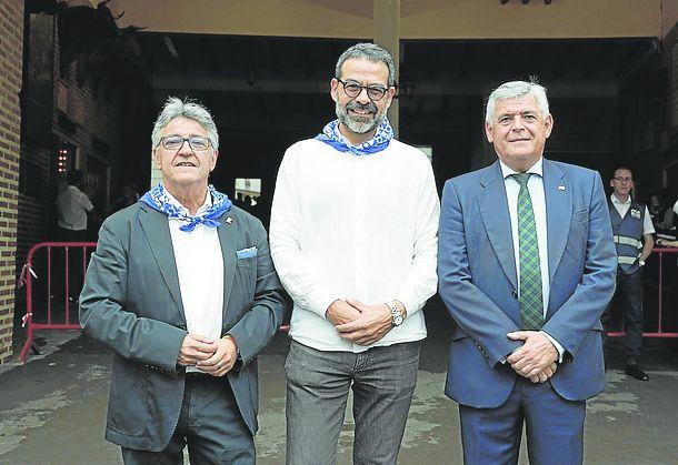 Jon Bilbao, Carlos García y Kepa Odriozola.