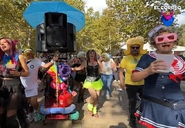 El poteo travesti llena de color las calles de Bilbao.