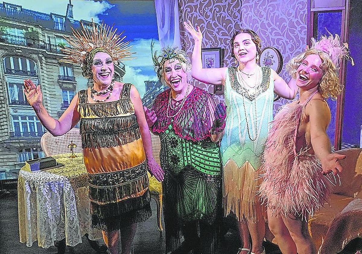 Mari Carmen Cantón, Teresa Ibáñez, Irati Mateo e Idoia Rebollo.