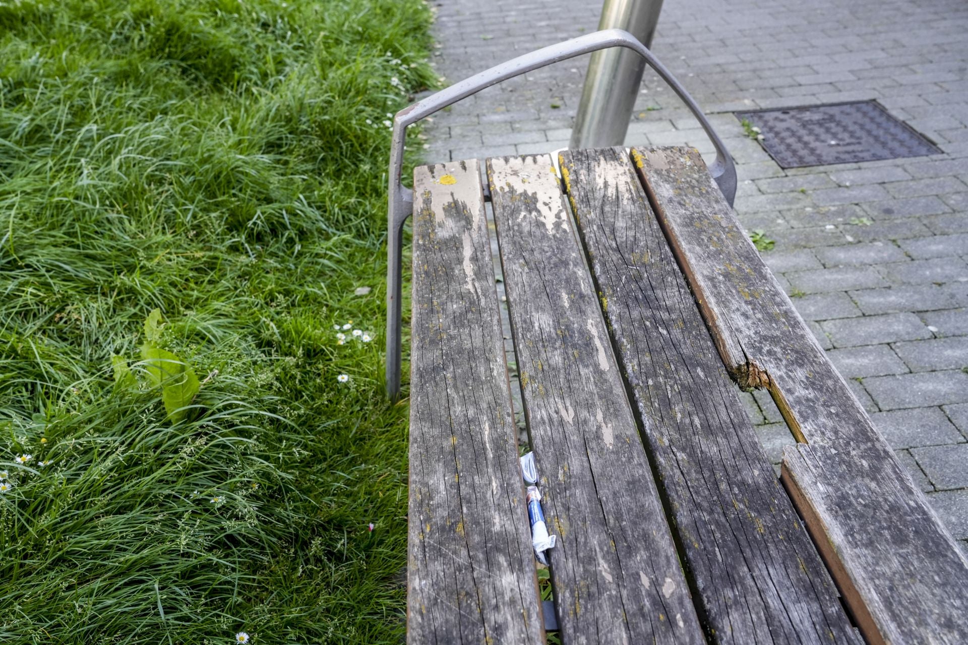 El mal estado de los bancos de Vitoria