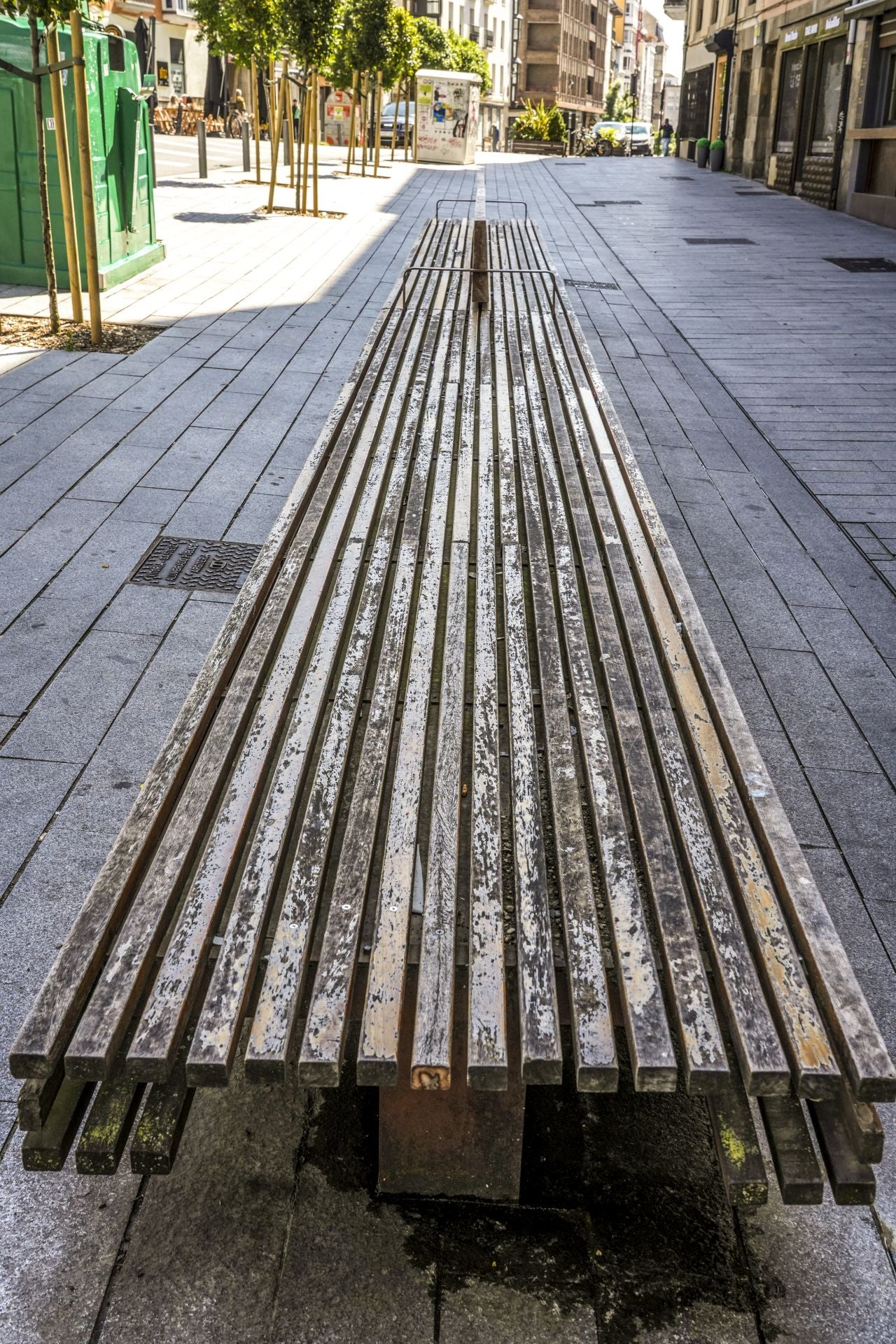 El mal estado de los bancos de Vitoria