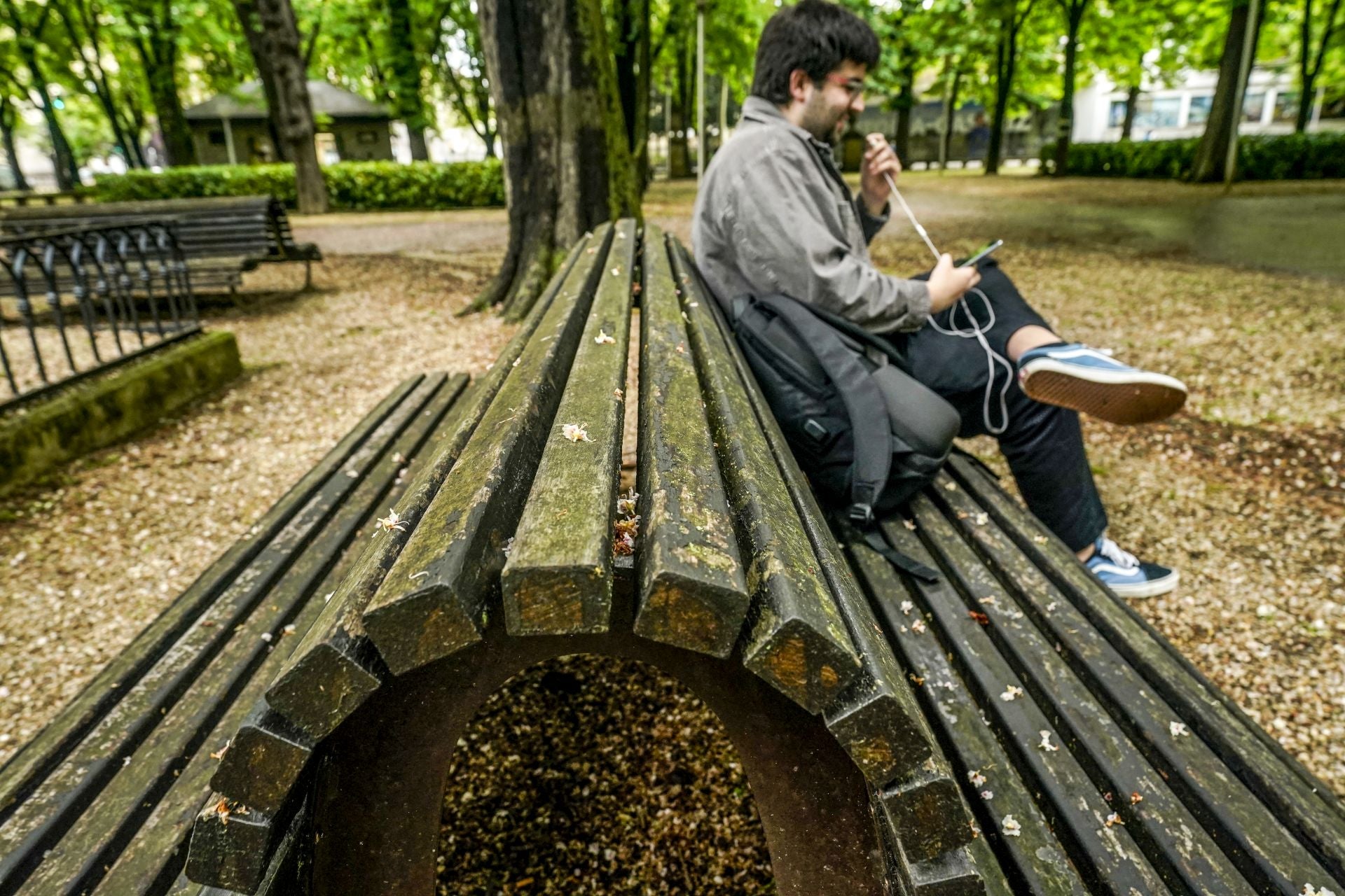 El mal estado de los bancos de Vitoria