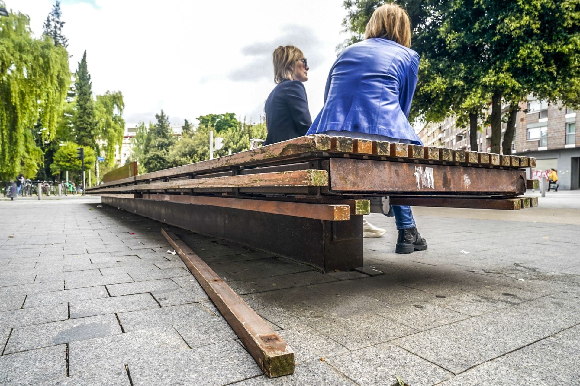 El mal estado de los bancos de Vitoria