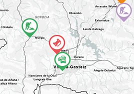 El accidente ha ocurrido en la N-622, en sentido Vitoria, en las inmediaciones de Letona.