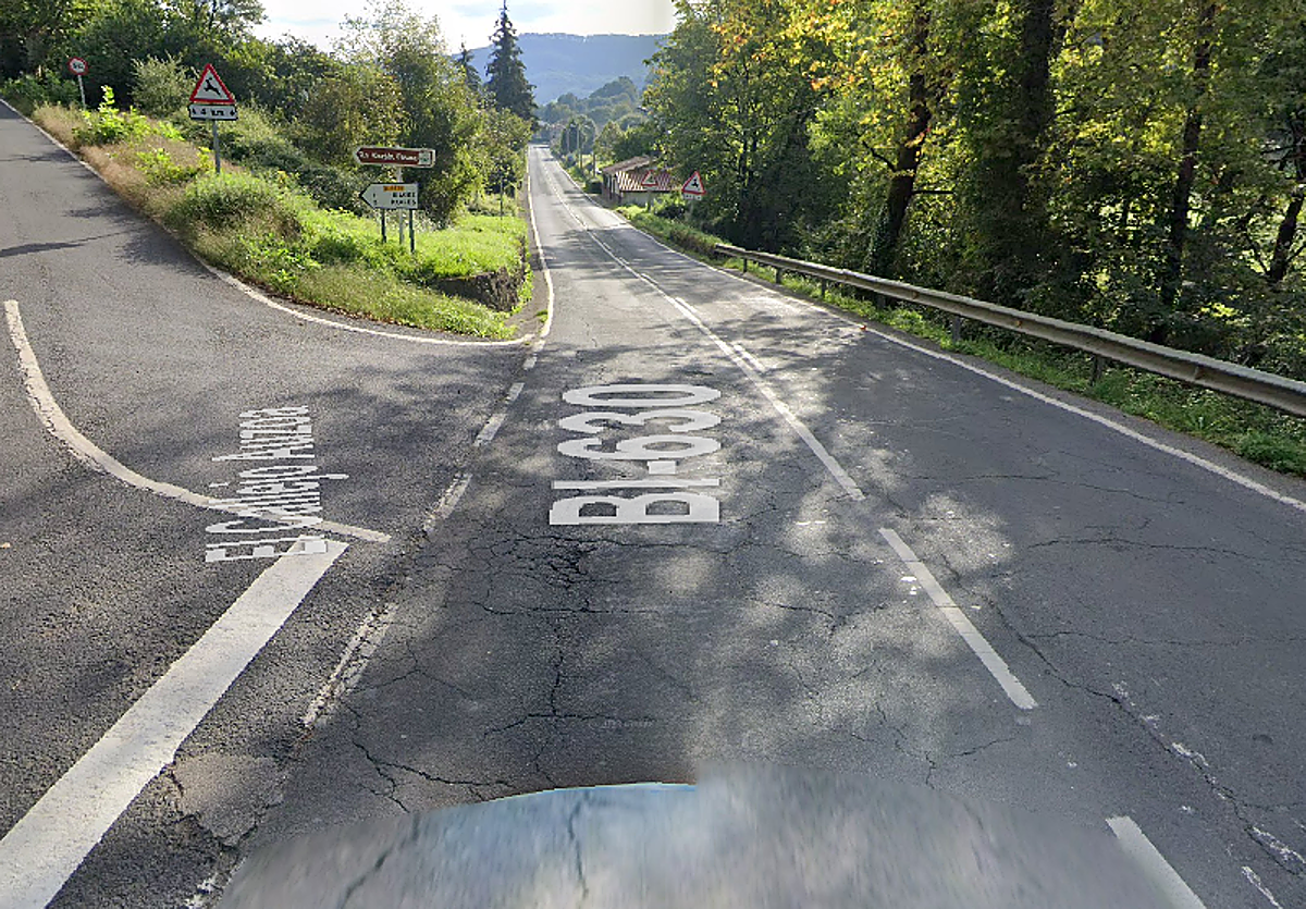 La BI-630 a la altura de Carranza.