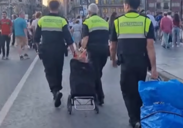 La comida requisada a los vendedores ambulantes supera los 200 kilos