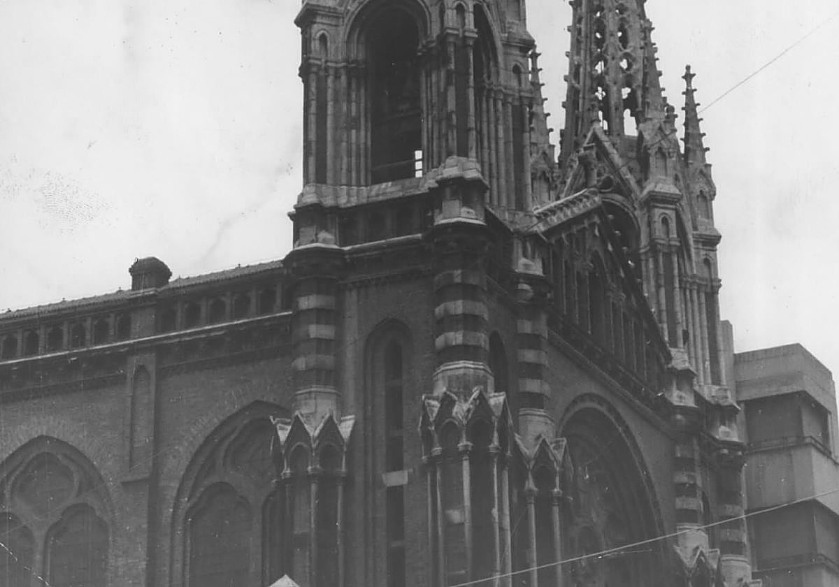 La iglesia de los jesuitas de Bilbao.