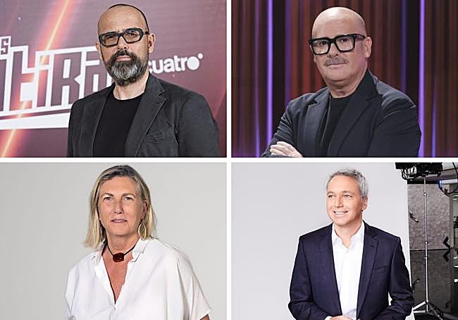 Risto Mejide, Klaudio Landa, Ana María Bordas y Vicente Vallés.
