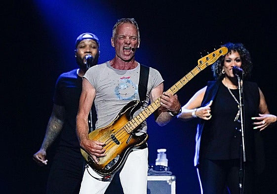 Sting en un concierto en Miribilla.