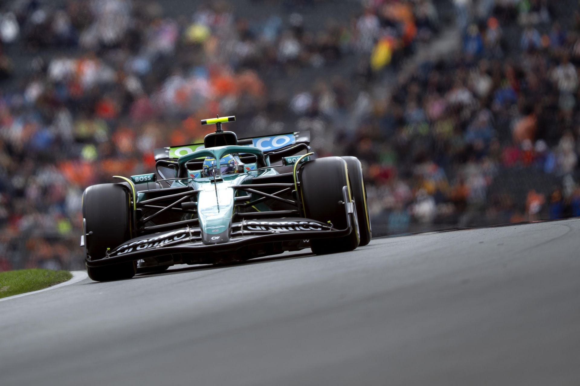 Fernando Alonso, durante los entrenamientos del Gran Premio de los Países Bajos.