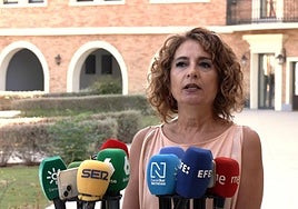 La vicepresidenta primera del Gobierno y ministra de Hacienda, María Jesús Montero