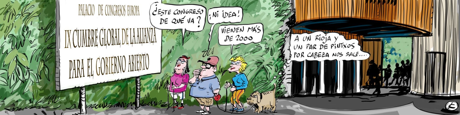 La viñeta de Cerrajería sobre la cumbre mundial en Vitoria