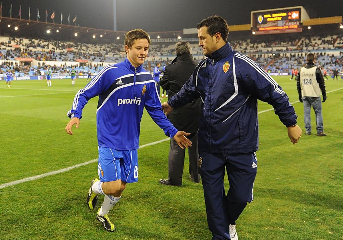 Ander Herrera en 2011 en su última temporada en el Zaragoza.