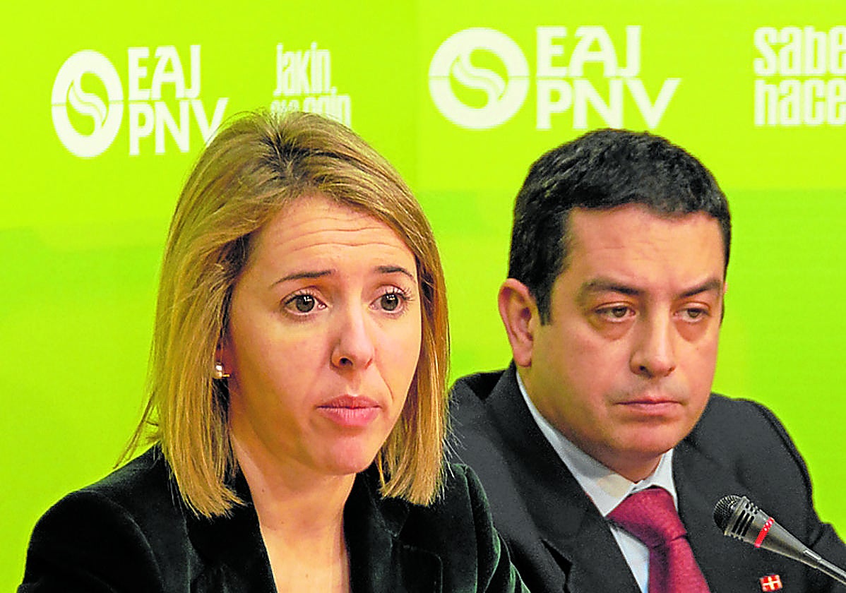 Aizbea Atela, en una imagen de cuando era portavoz del PNV.