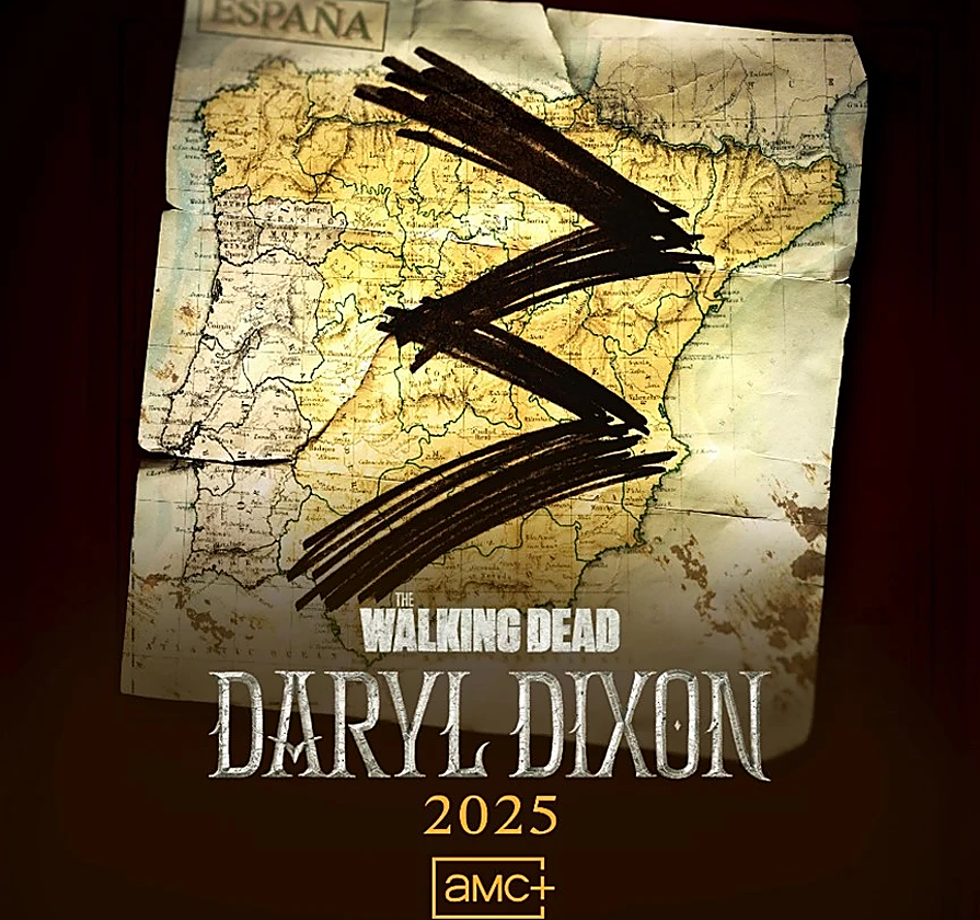Cartel promocional de la tercera temporada de 'The Walking Dead: Daryl Dixon