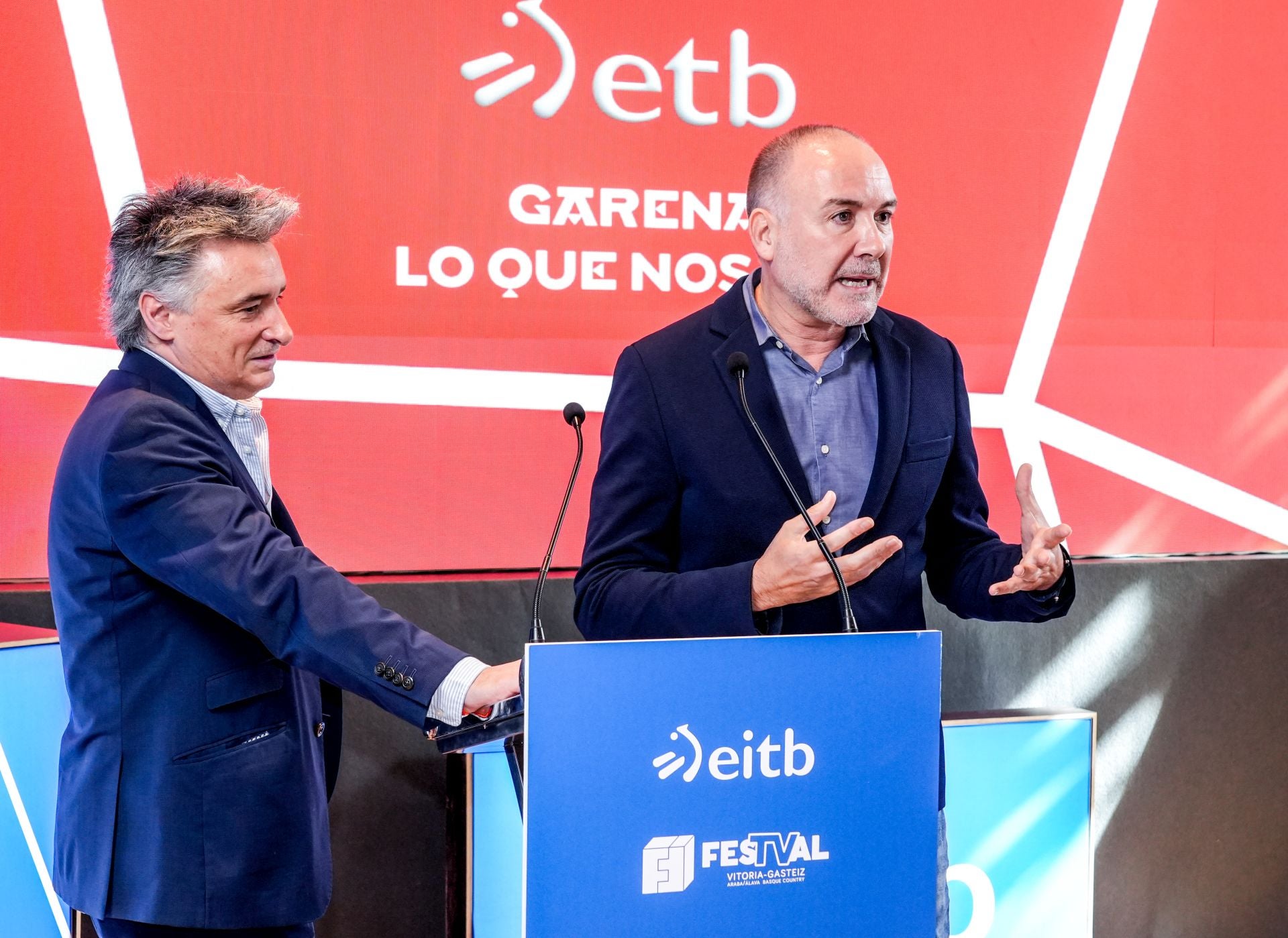 Los protagonistas de la nueva temporada de ETB visitan el FesTVal de Vitoria