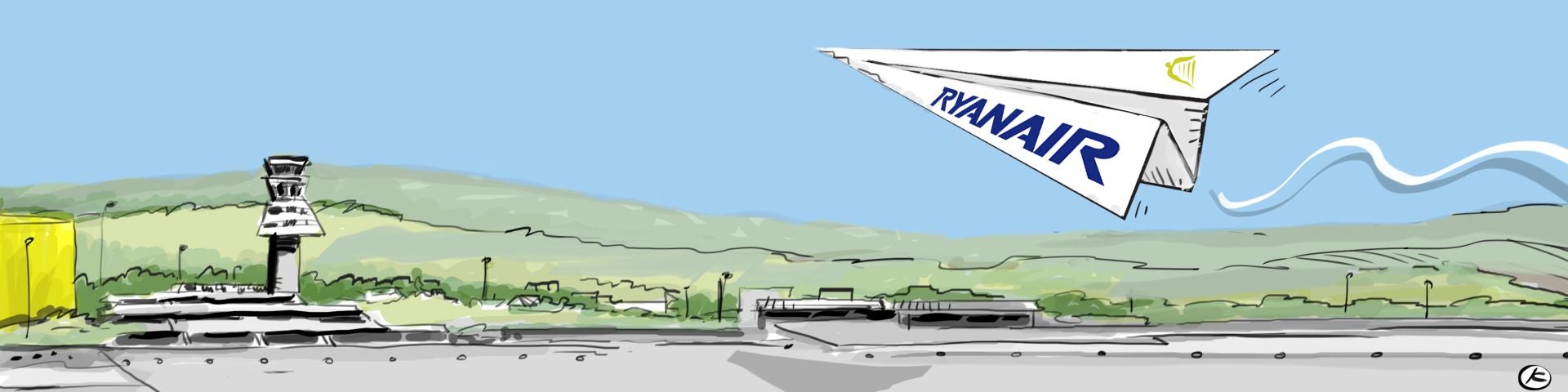 La viñeta de Cerrajería sobre los recortes de Ryanair en Foronda