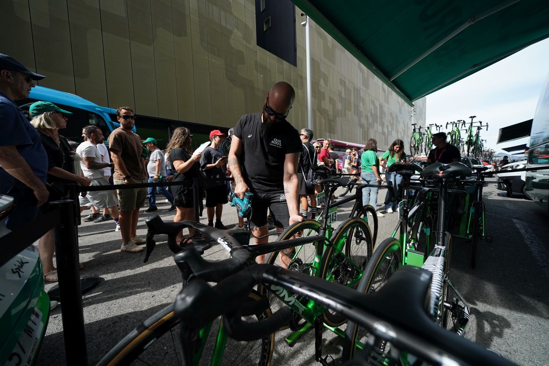 La Vuelta se deja sentir en las calles de Bilbao