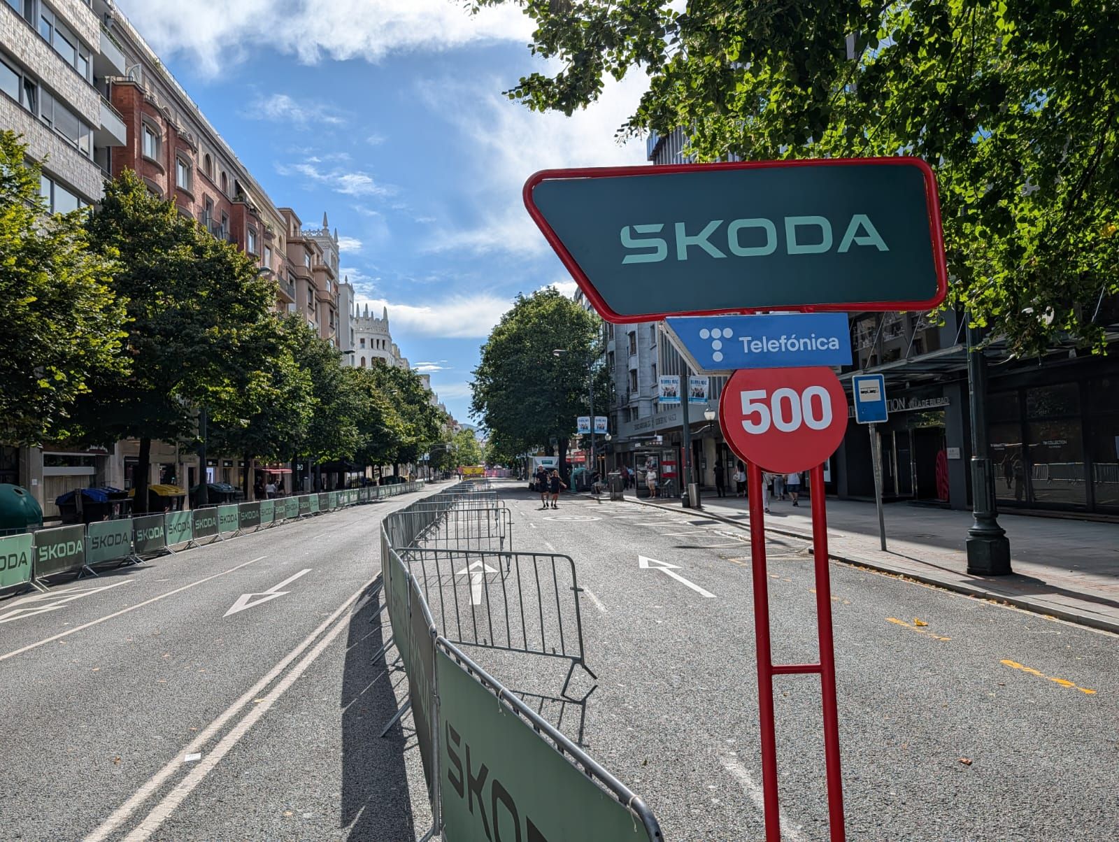La Vuelta se deja sentir en las calles de Bilbao