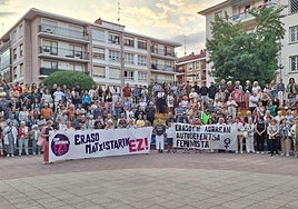 La plaza Santi Brouard fue el escenario de la concentración