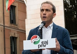 El presidente del PNV de Bizkaia, Iñigo Ansola.