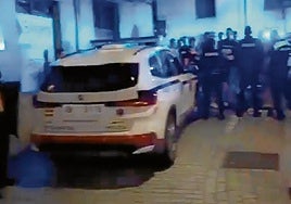 Imagen de los altercados de Azpeitia.